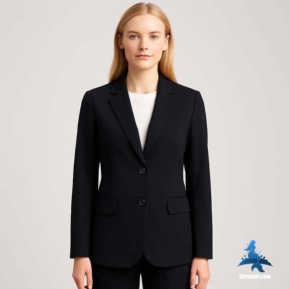 1162 J.Crew Wool Blend Blazer – Size 2 – Black - Picture 2 of 16